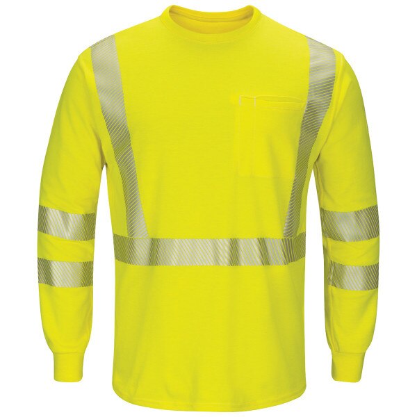 Bulwark Hi-Vis Lightweight Shirt in Hi-Vis Yellow